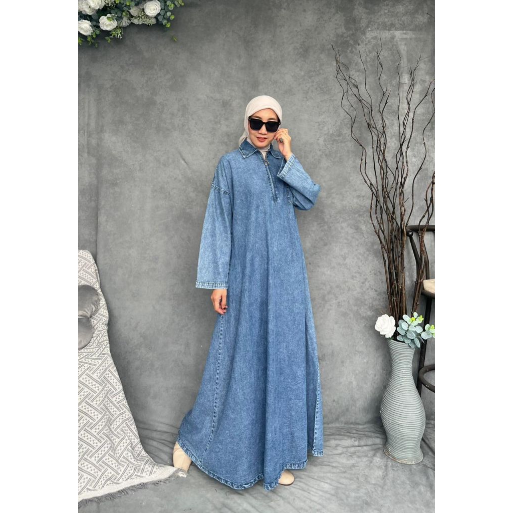 DRESS DENIM ZOYA | SAFIRA DRESS DENIM BY MSF