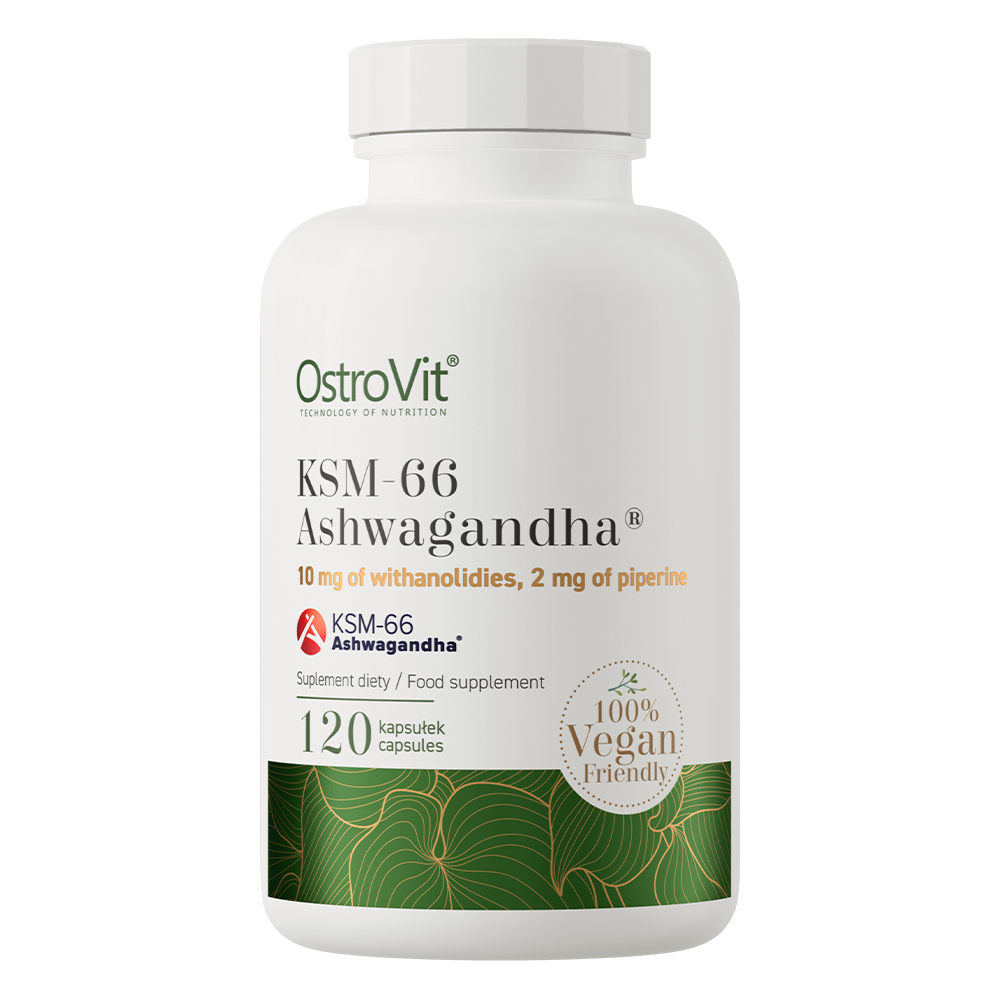 OstroVit KSM-66 Ashwagandha 120 Kapsul Obat Suplemen Testosterone Kekuatan dan Konsentrasi Herbal Al