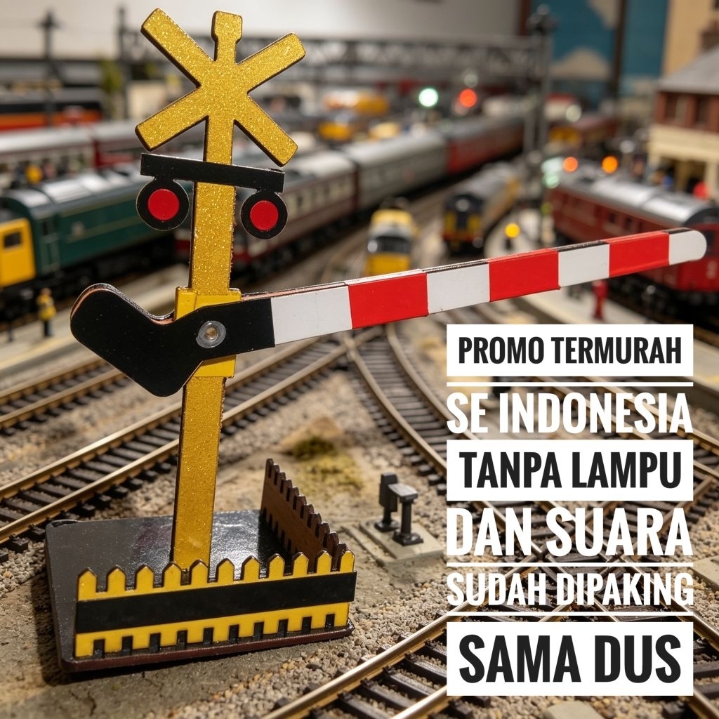 Palang Pintu Kereta Api Miniatur Palang Kereta Api