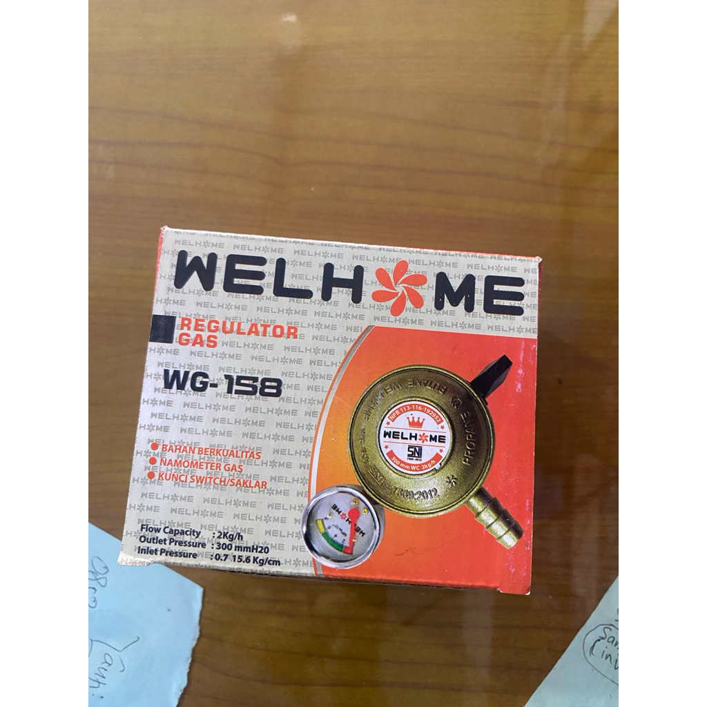 KEPALA REGULATOR WELHOME / REGULATOR WELHOME GAS / WELHOME GAS WG - 158