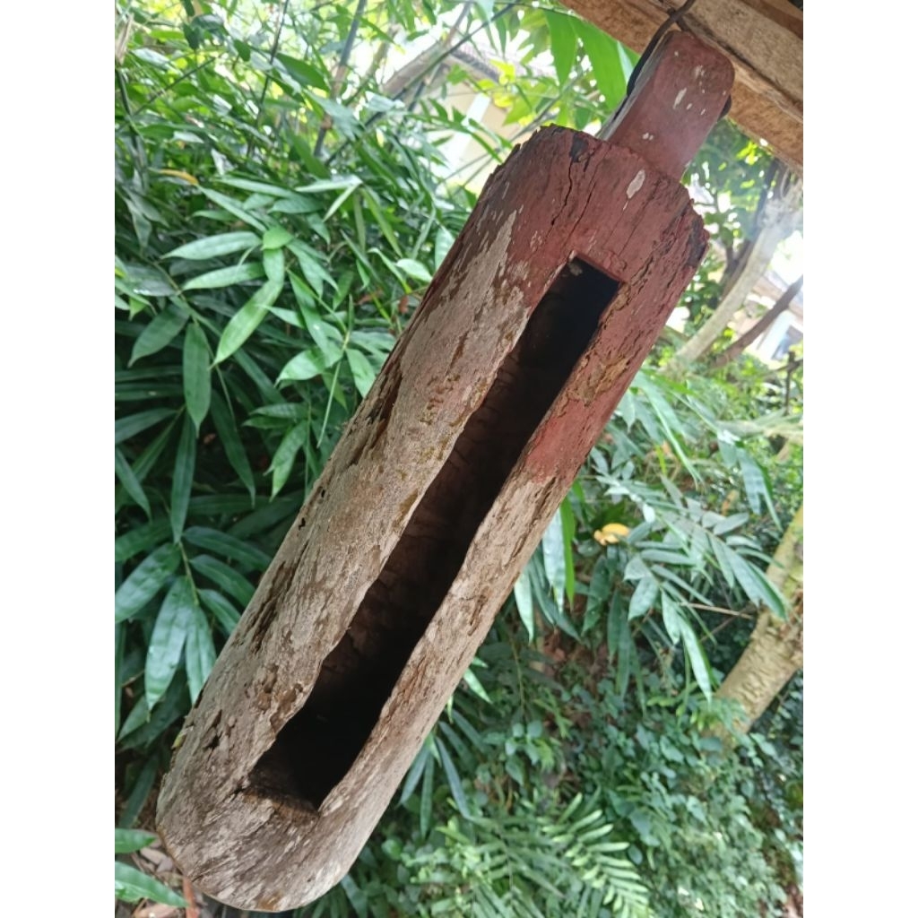 Kentongan kayu nangka kuno lawasan antik