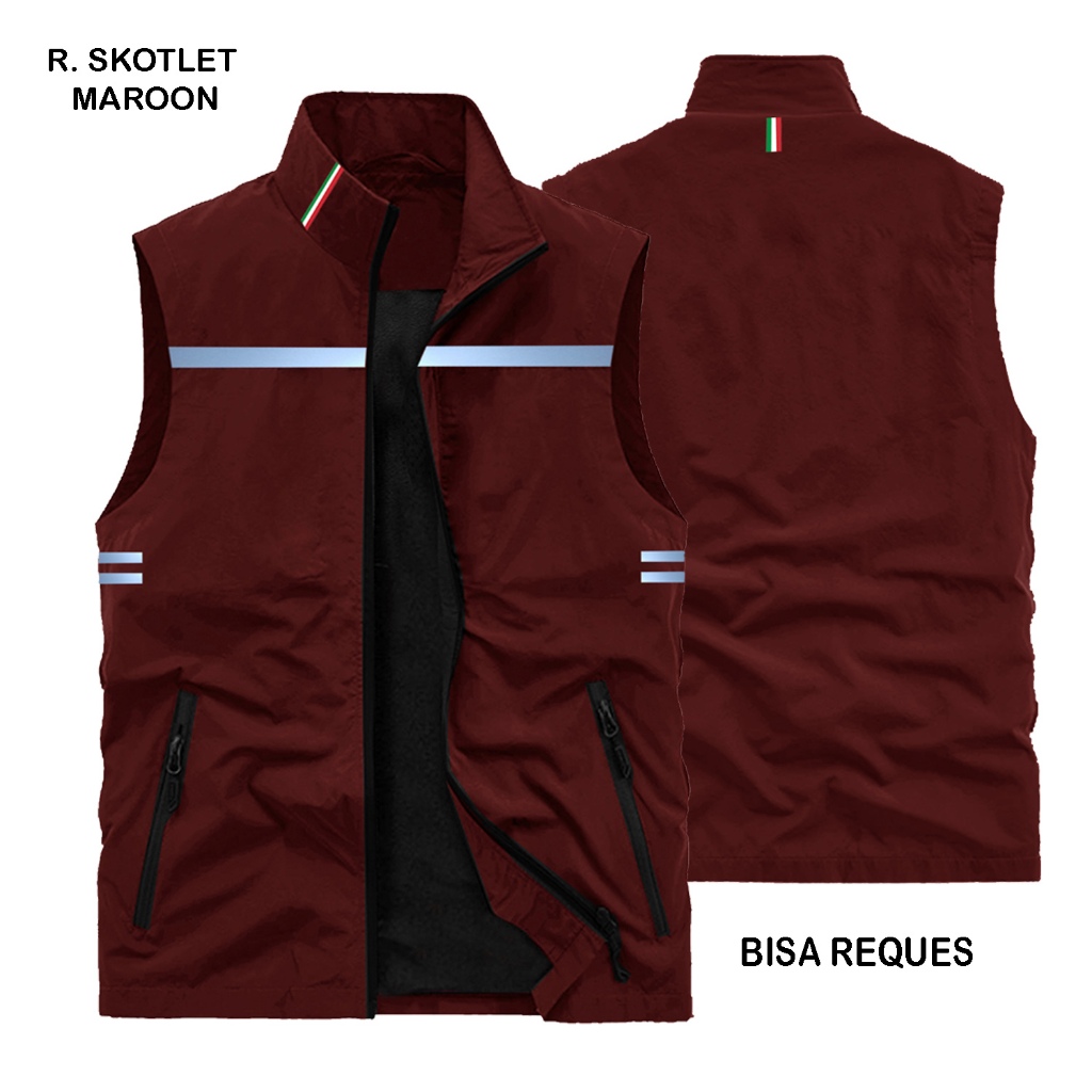Rompi Polos Anti Angin Windproof, Rompi Pria Keren Terbaru