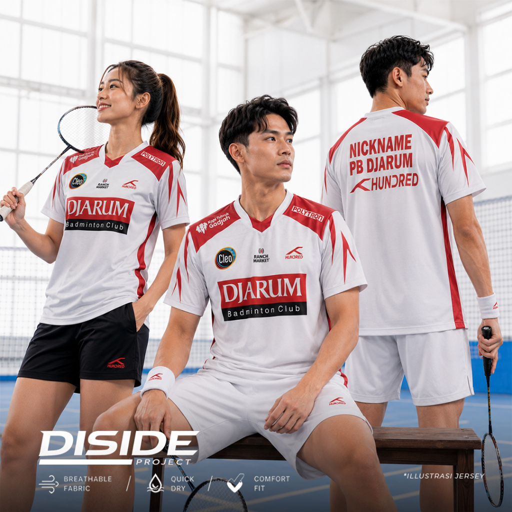 DJARUM Kaos Jersey Badminton Terbaru Free Custom Fullprint KR11227-KR11229