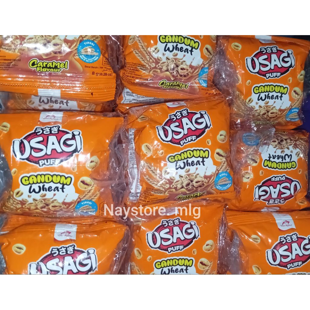 Usagi puff gandum wheat & caramel isi 10 pcs