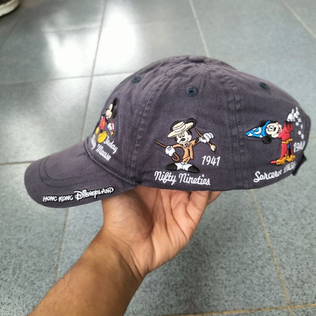 Topi Mickey Mouse Through The Years Hong Kong Disneyland Vintage Cap 2005 Original Official Merchand