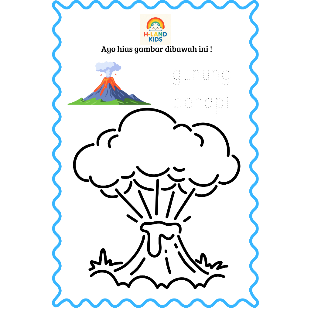 Worksheet Kolase Anak Tema Alam Semesta 15 Lembar | Lembar Kerja Edukatif PAUD & TK | Fun Learning |