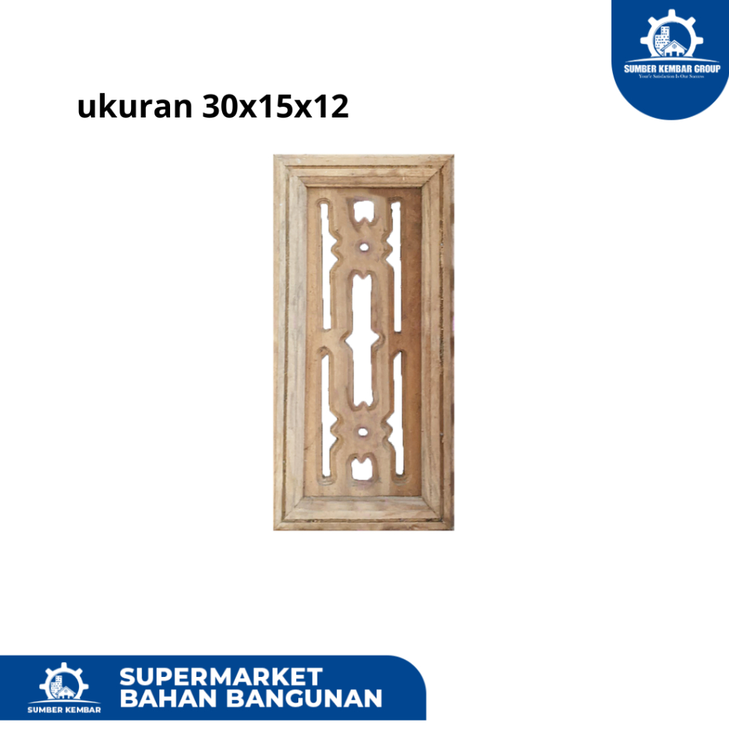 Loster Kayu Jati Tahan Lama Ukuran 30x15x12