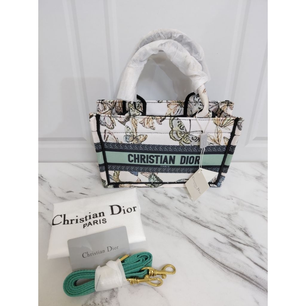 Tas Mini Tote Dior Authentic Green