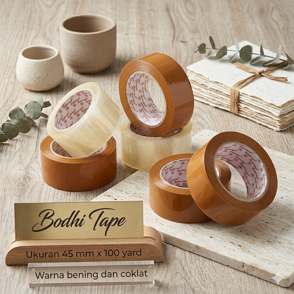 LAKBAN BODHI TAPE SERBAGUNA 1 PCS | BENING/COKLAT