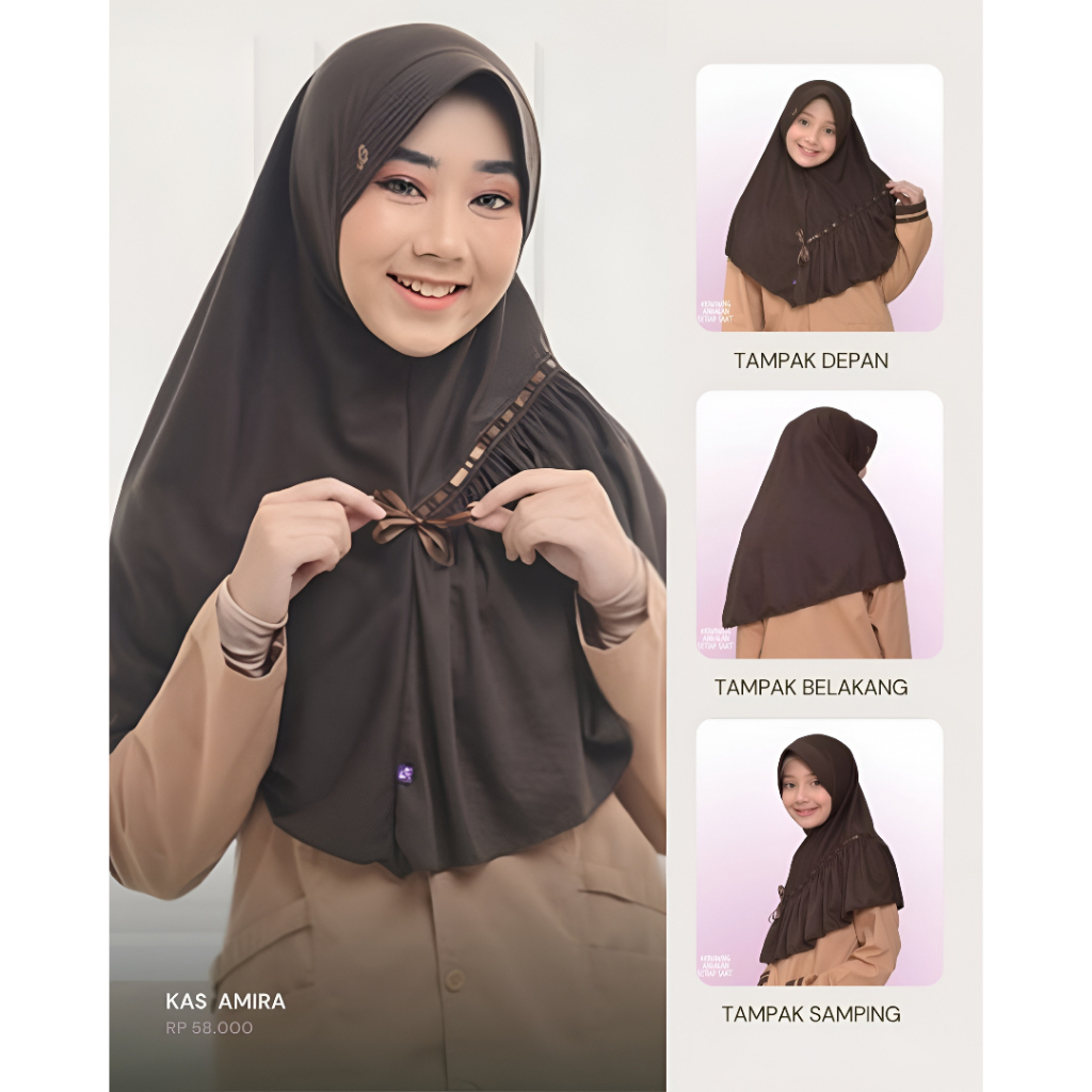 Kerudung AMIRA Rabbani Bergo Sekolah RABBANI ORI