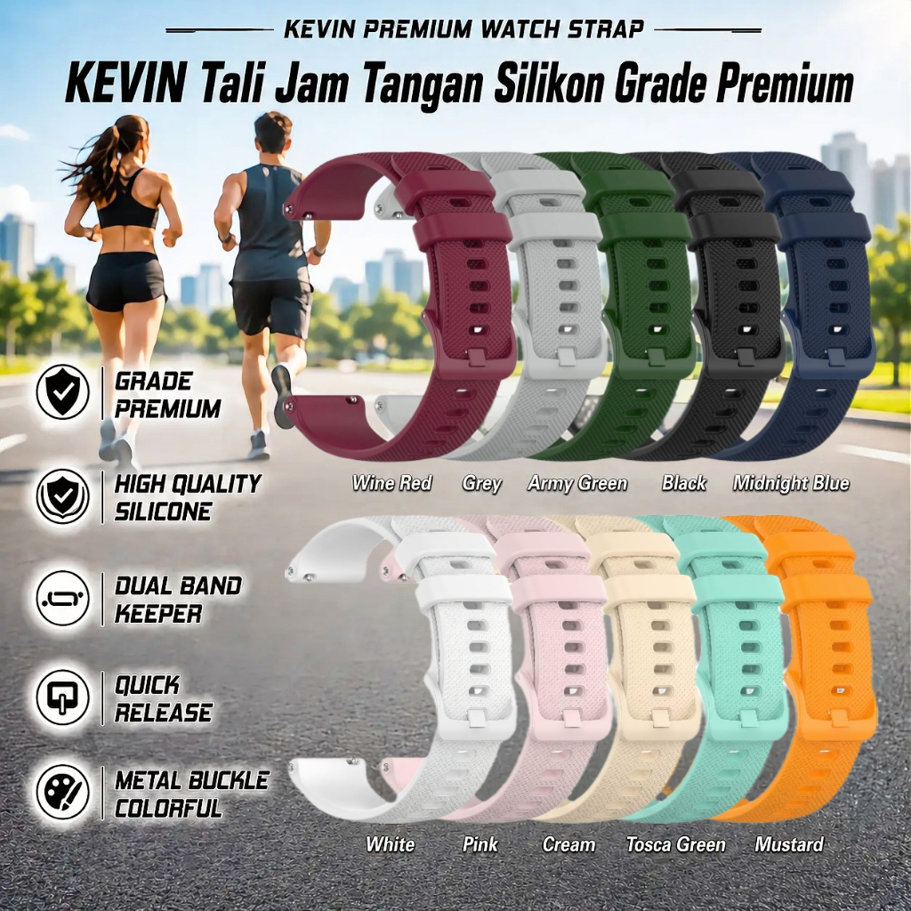 Strap Tali Jam Smartwatch Morein GT 1 GT1 GT 2 GT2 S1 Plus S2 GPS - Soft Silikon Rubber HQ 22mm OYE