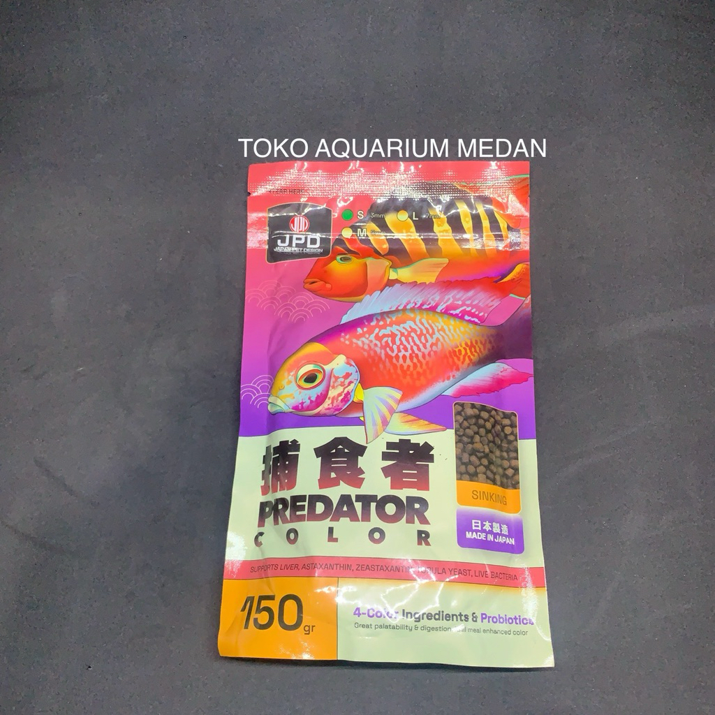 Pelet Pakan Ikan Predator JPD Predator Color
