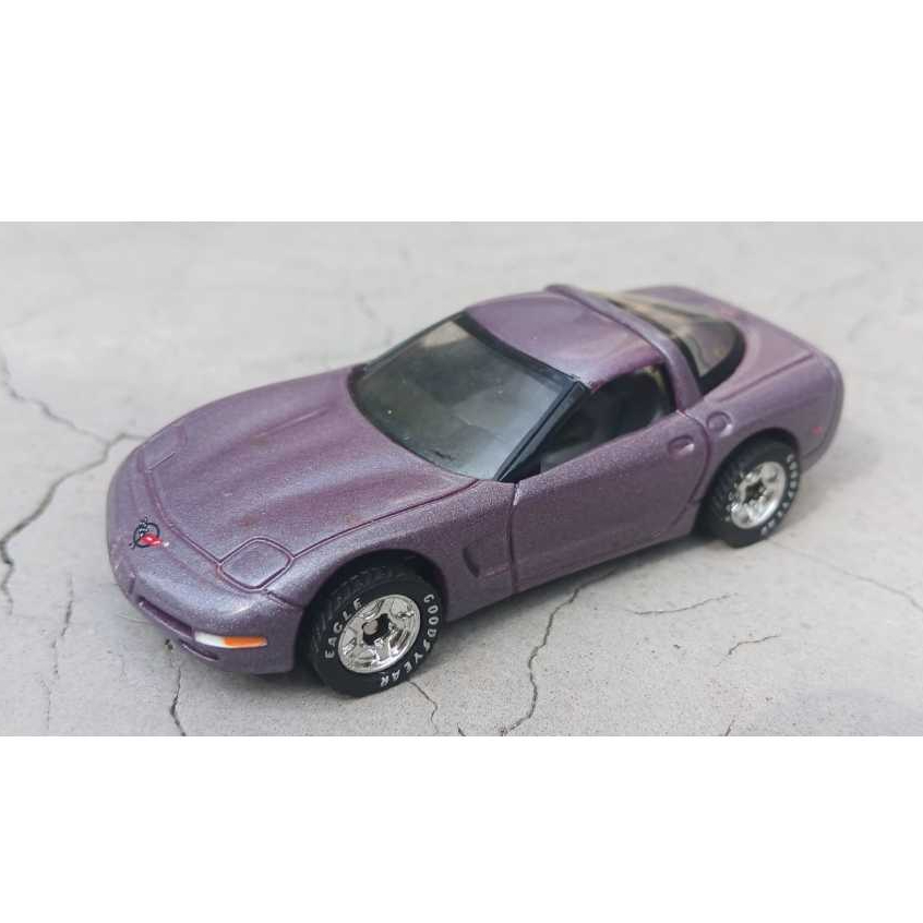 Matchbox 1997 Corvette Ungu Loose Junk Promotional Ban Karet