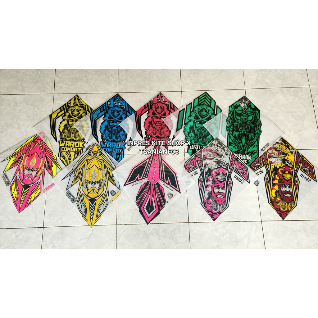 Layangan Sukhoi Warok Gen Z Petung 25 Pcs + 1 Turnamen Warok