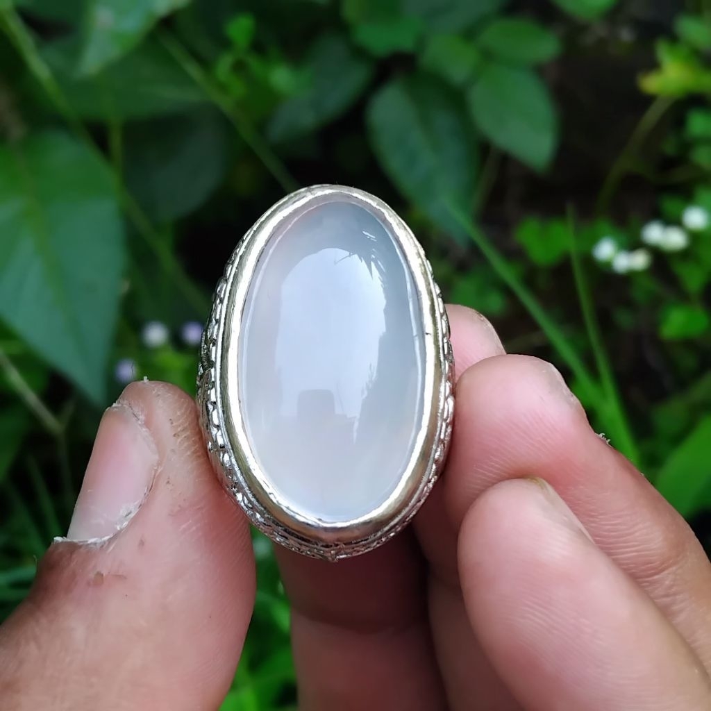cincin batu akik anggur pandan