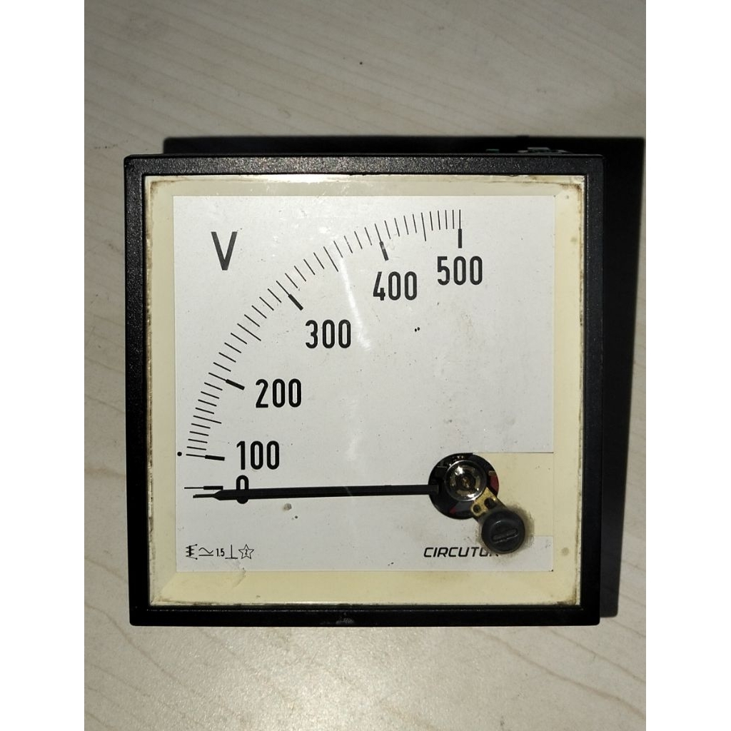 volt meter analog 500 volt AC bekas