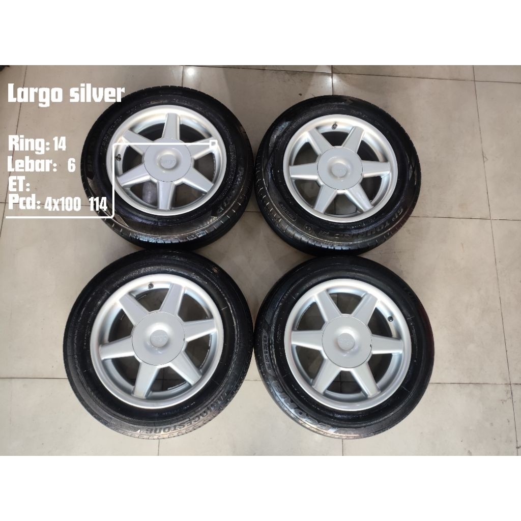 Largo R14 Pcd 4x100 114 Velg only