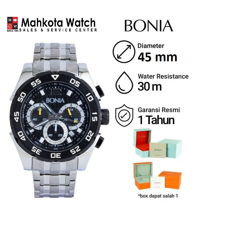 BONIA BPT193C-1635C JAM TANGAN PRIA ORIGINAL