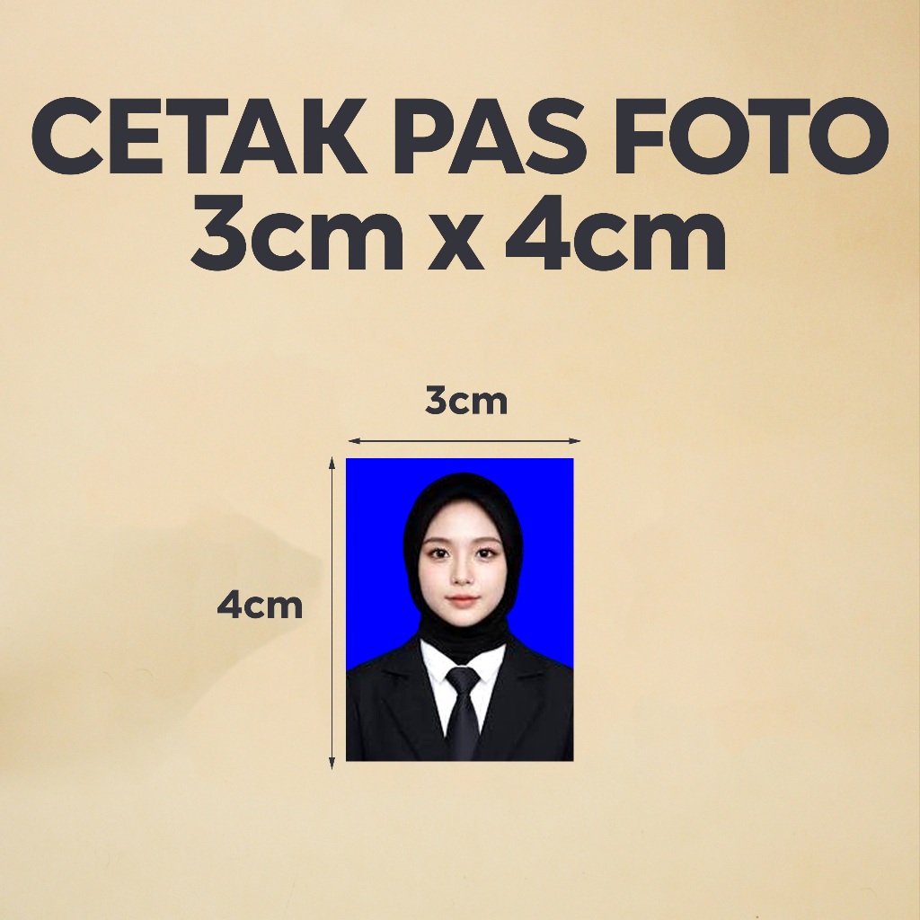 Cetak Foto 3x4 Doff Pas Foto