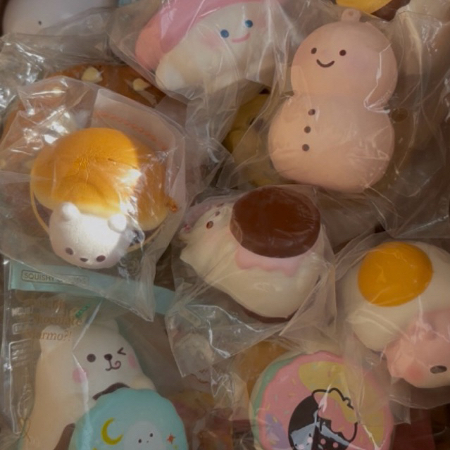 [READY STOCK] SQUISHY PUNIMARU IBLOOM MIDO LISA MOCHI SEAL ANGEL CAT PANCAKE