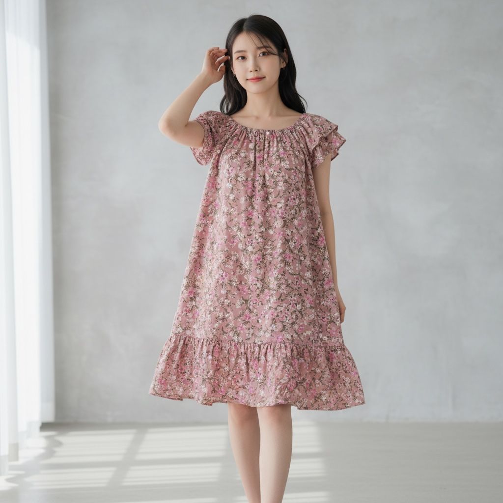 Dress Viora / Daster Murah / Midi Dress Viora - Aneka Fashion Murah