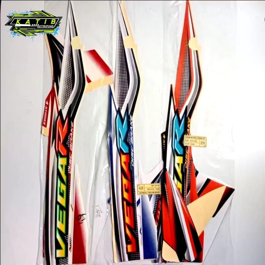 STRIPING VEGA R 2005 LENGKAP FULLSET ORIGINAL LOOK - STIKER VEGA R 2005 LENGKAP FULL BODY