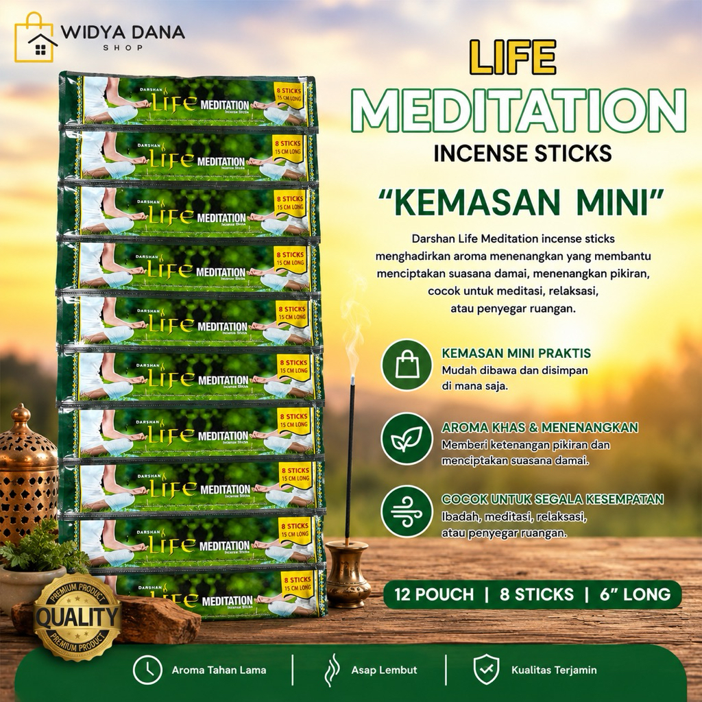 Dupa LIFE MINI RENTENG isi 12pouch | MEDITASI