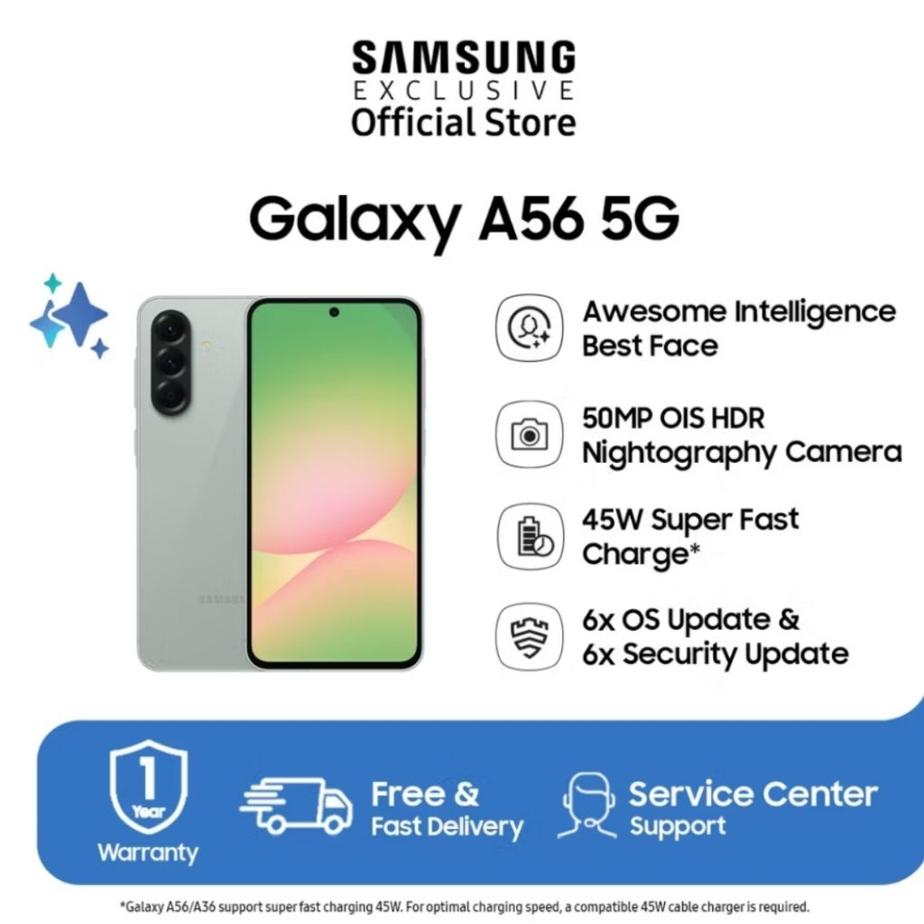 SAMSUNG A56 5G 12/256  Hp Samsung A56 5G Second Super Mulus