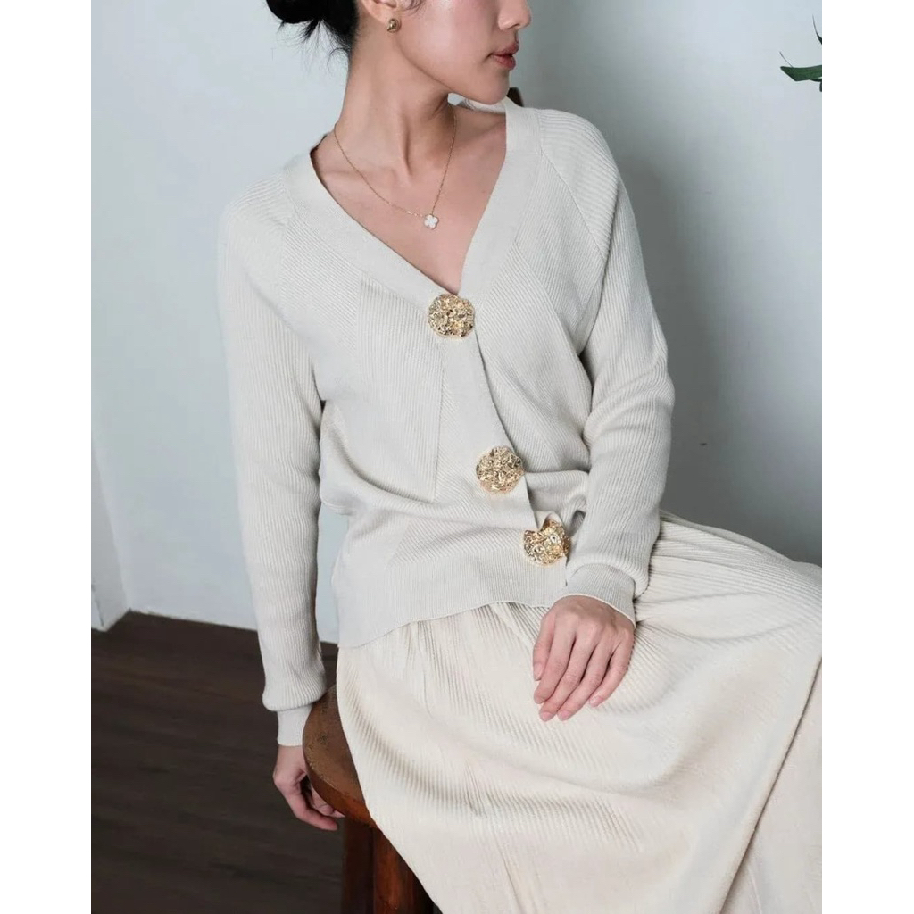CELINE-V CARDY/CARDIGAN KNIT/CARDIGAN KOREAN STYLE/CARDIGAN RAJUT KANCING PREMIUM
