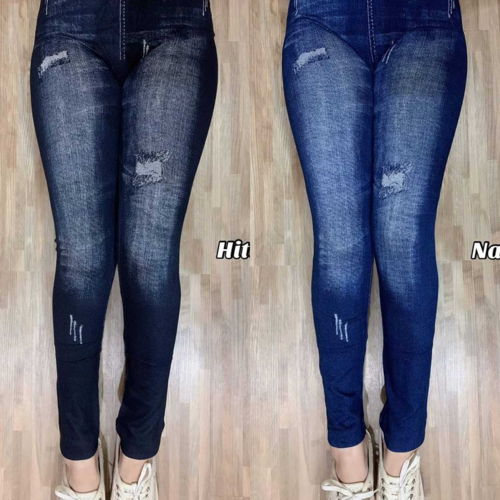 GF Legging Jeans Import Max BB 80KG Legging Denim / Lejing Jeans Wanita Motif