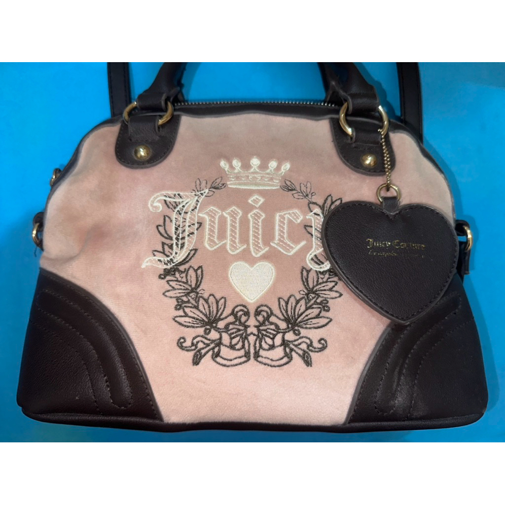 Juicy Couture Pinkish Brown Satchel Bag
