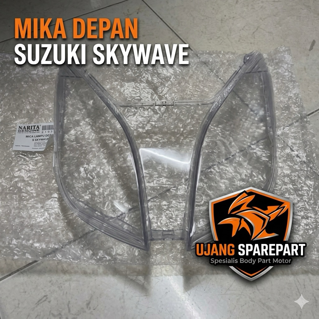 Mika Lampu Depan Suzuki Skywave Kaca Reflektor Depan Skywave
