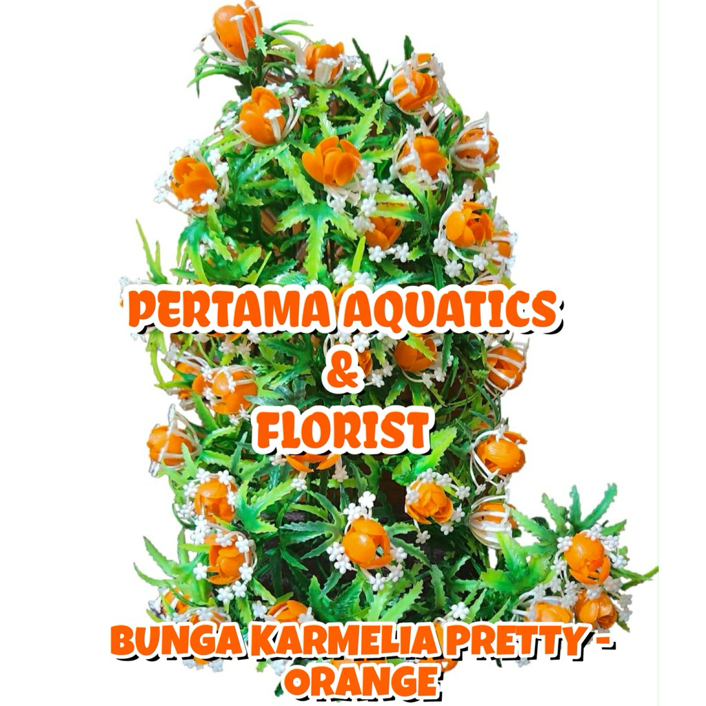 C5 BUNGA KARMELIA (TANPA BREKET)/ Juntai Bunga Plastik/ Juntai Daun Plastik/ Juntai Daun Merambat Pl