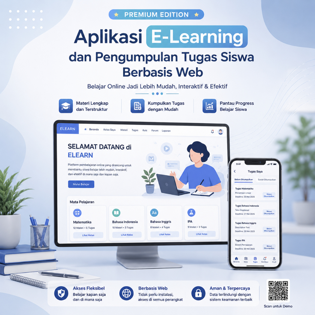 Aplikasi E-Learning dan Pengumpulan Tugas Siswa Berbasis Web