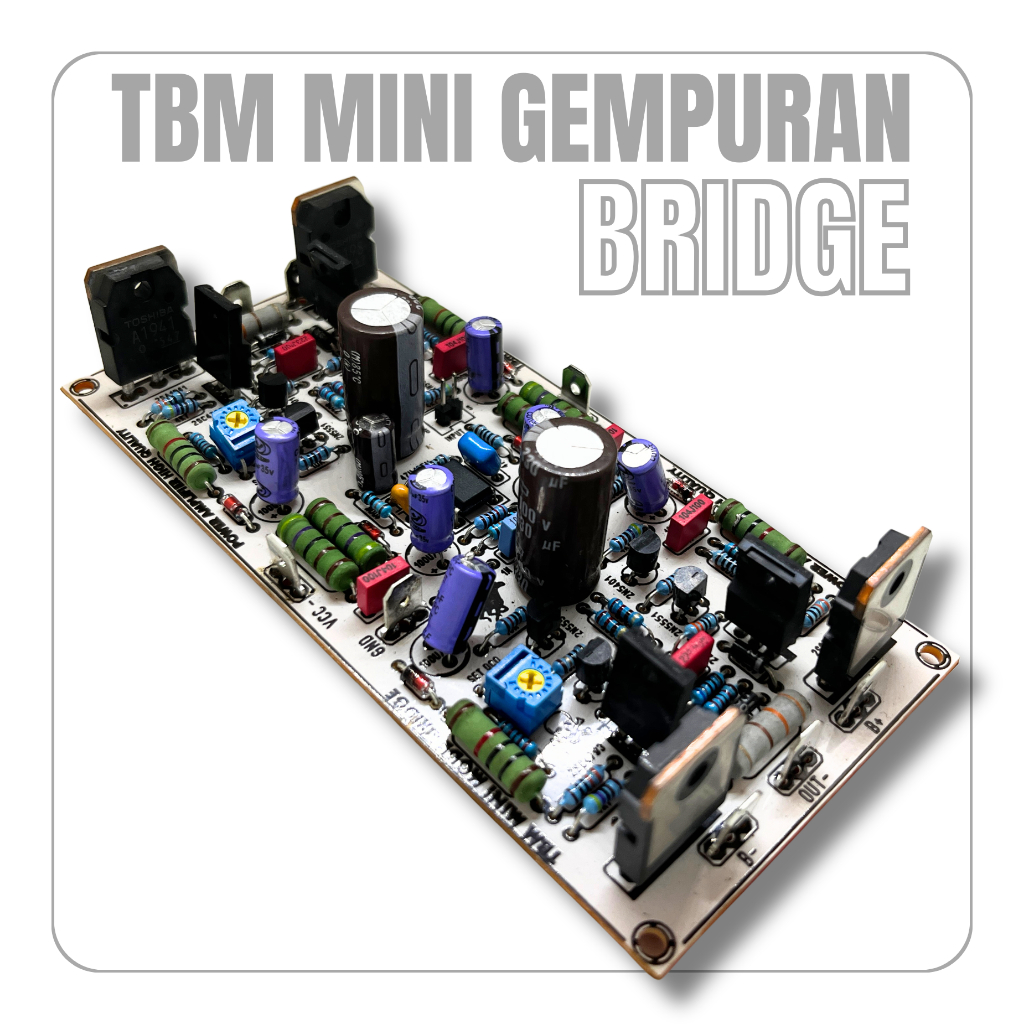 Kit Driver Power Amplifier TBM Mini Bridge BTL Original Bass Menghentak KIT-003