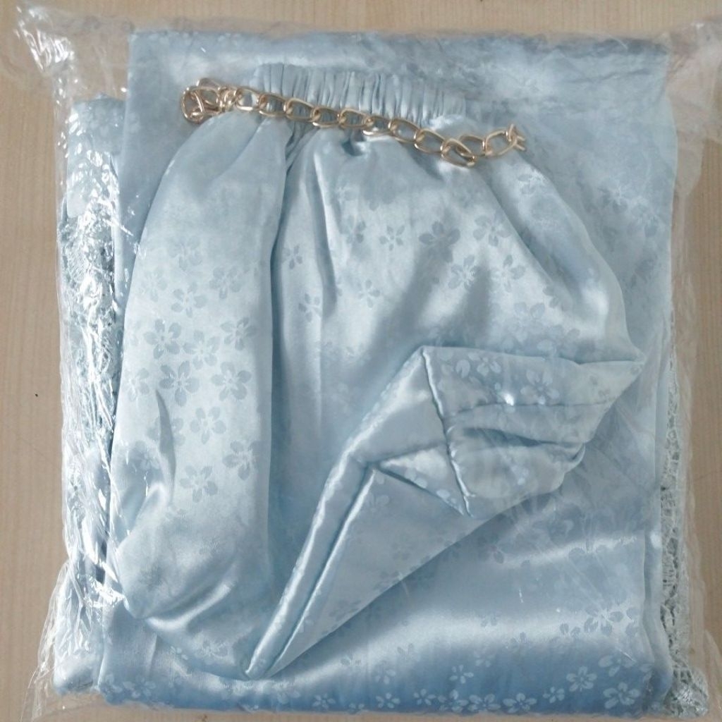 mukena silk jacquard embos