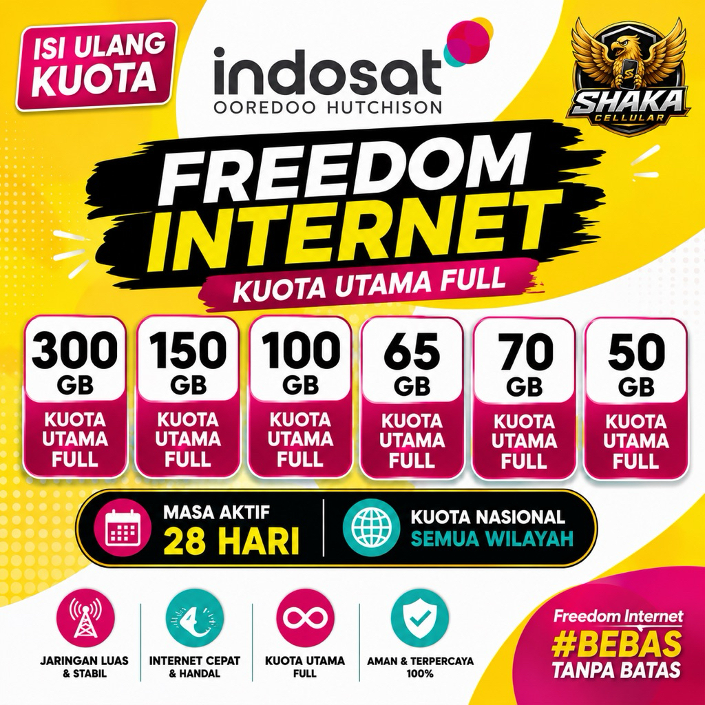 kuota Indosat freedom internet Spesial 30 hari