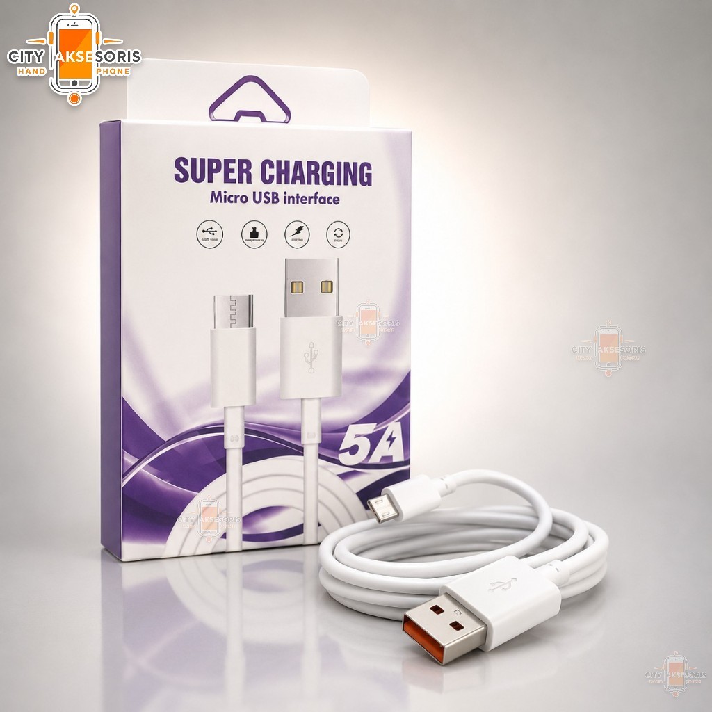 Kabel Data MICRO USB 5A Kabel Charger Super Charging Kabel Casan ANROID BB 100cm Kompatible semua HP