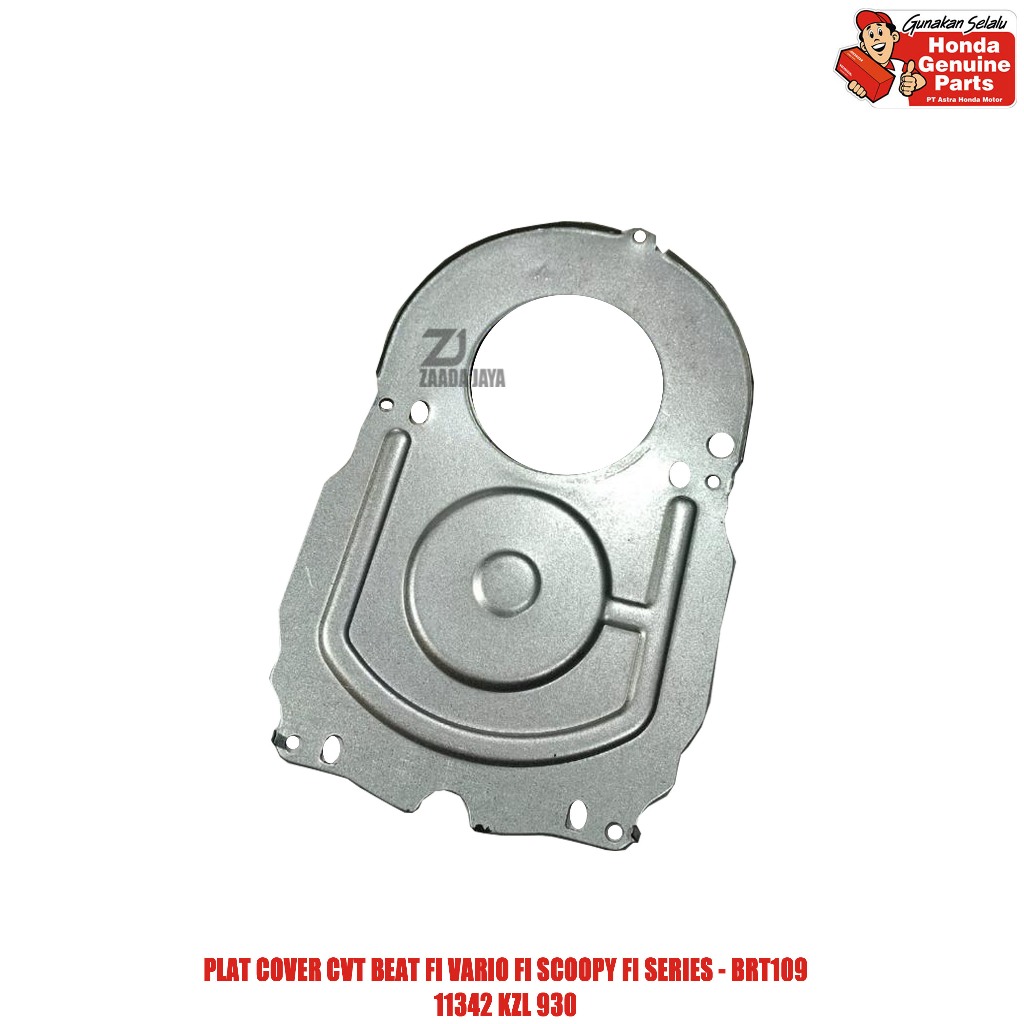 BRT109 Plat Besi Cover CVT Selahan Beat FI Vario FI Scoopy FI Series Original Honda 11342 KZL 930