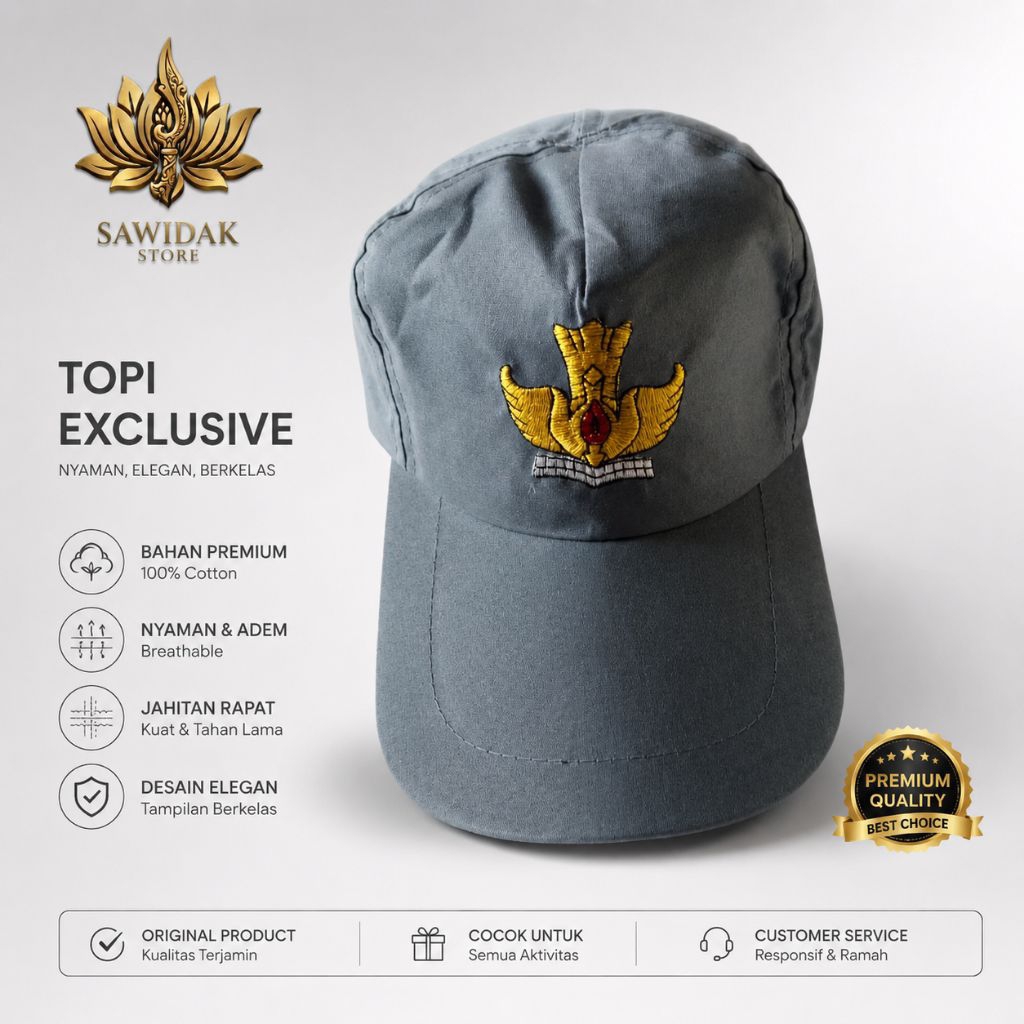 Topi Sekolah SMA / Atribut Topi Sekolah SMA / Perlengkapan Topi Sekolah SMA