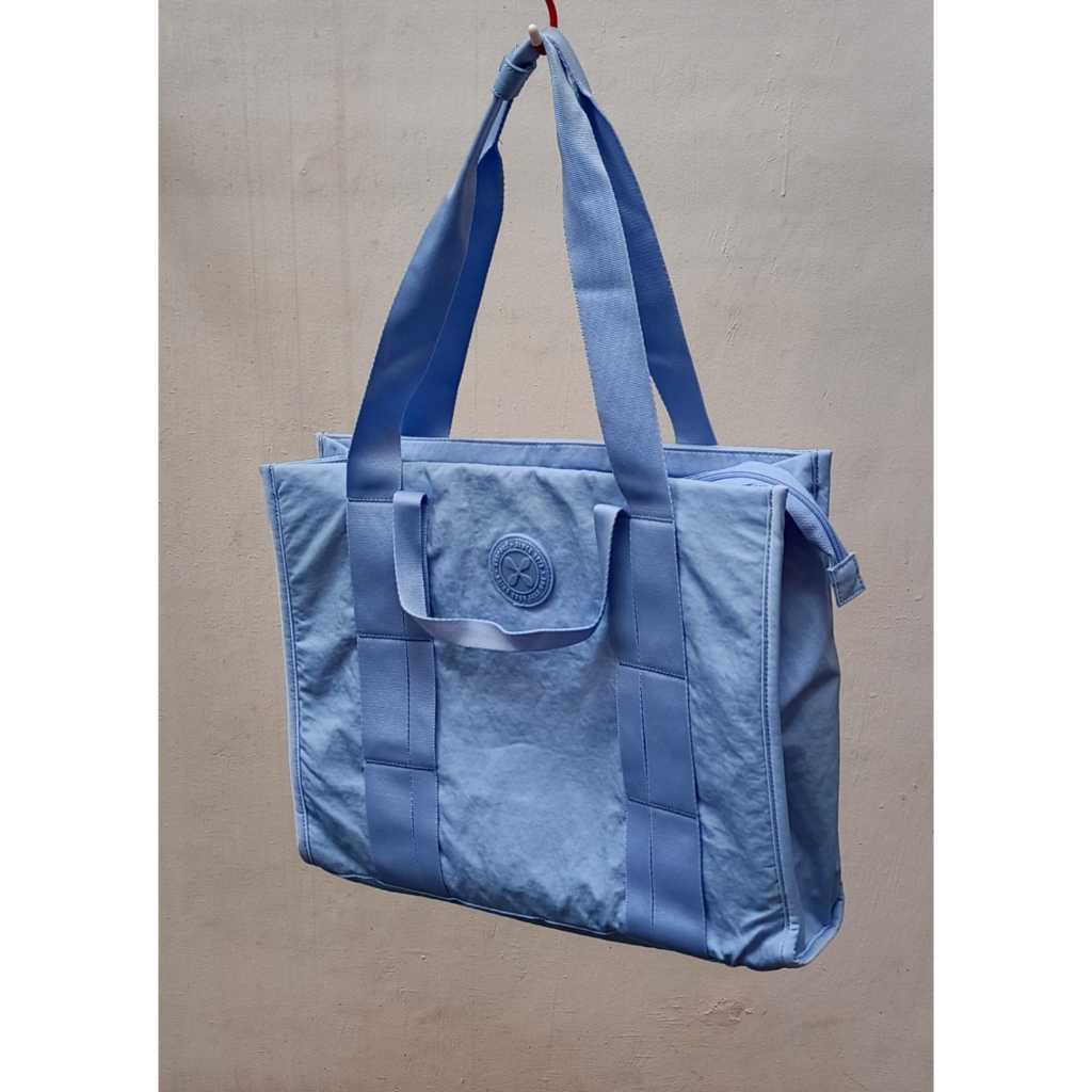 Tas Exsport Daily Journey Laptop Tote Bag - Sky Blue - Preloved Like New