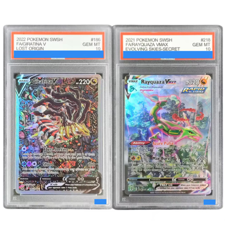 Pokemon Sword & Shield Lost Origin #186 Fa Giratina V Rayquaza Vmax Authentication Grading 10 Collec