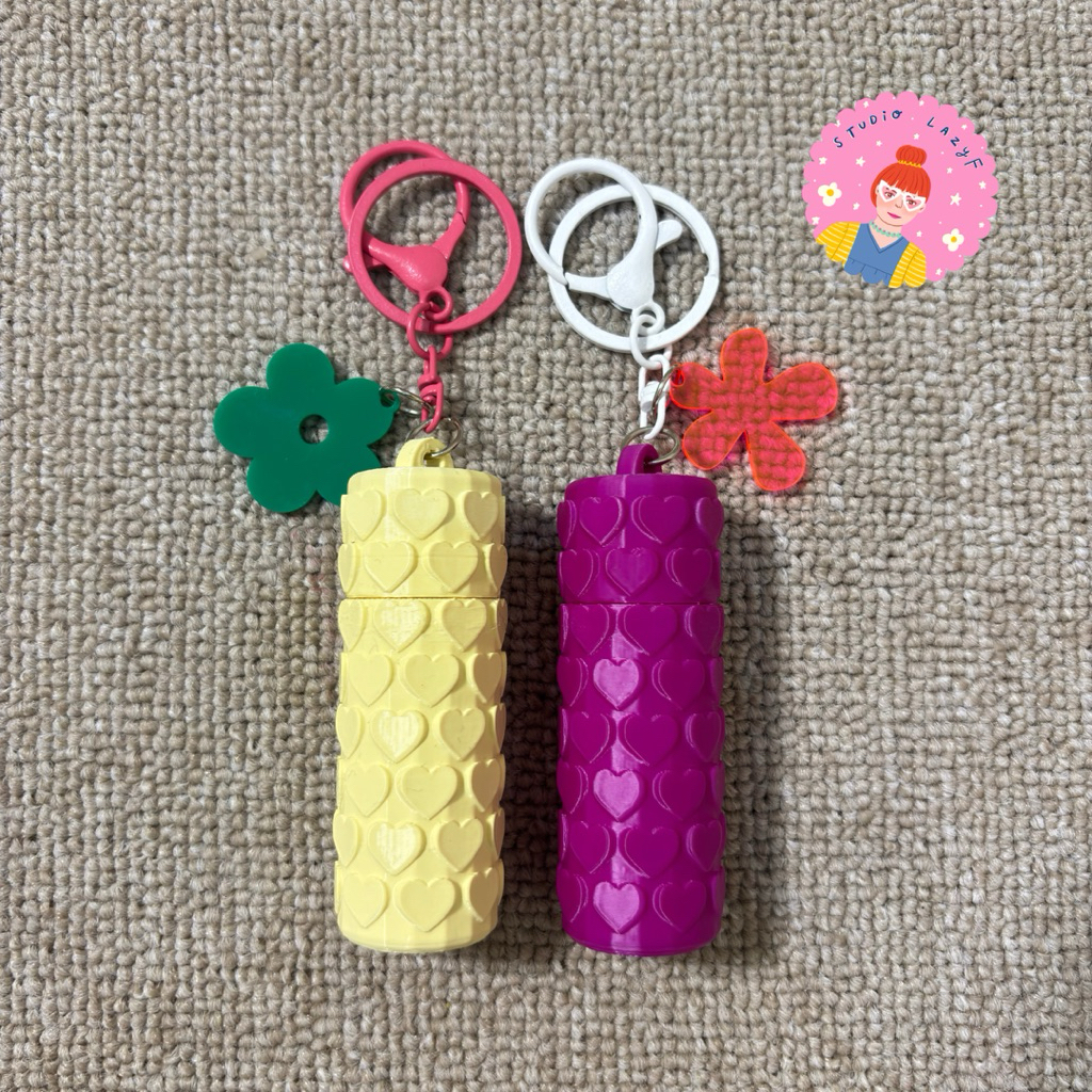 keychain holder liptint atau holder dental floss
