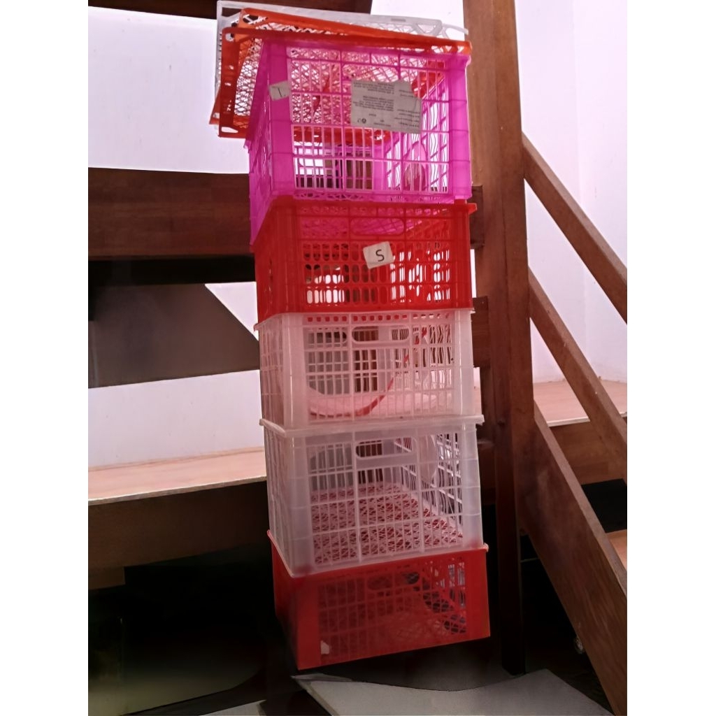 Lagi cari keranjang bekas buah buat rak atau pot bunga Keranjang ini kondisi prelove