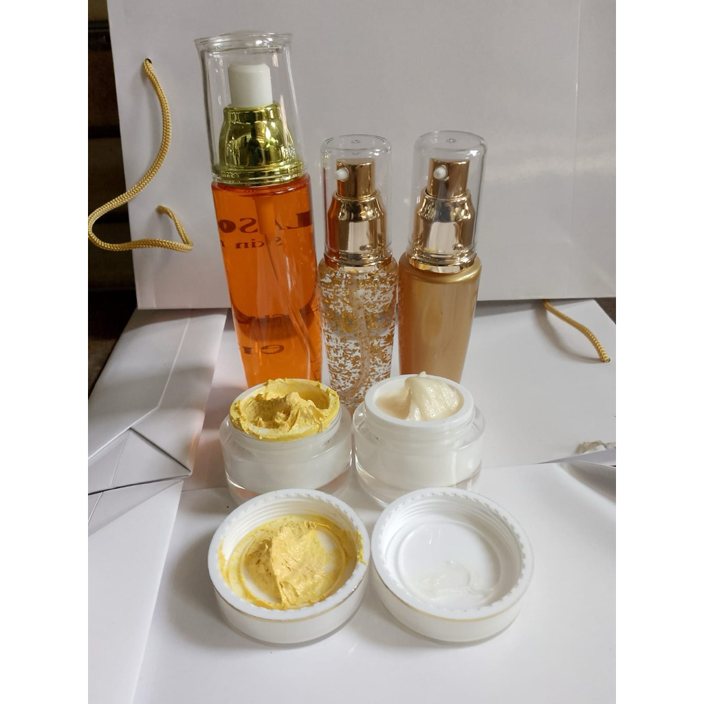 Lasona Paket Skincare Wajah (Day Cream, Night Cream, Serum, Toner, Facial Wash)