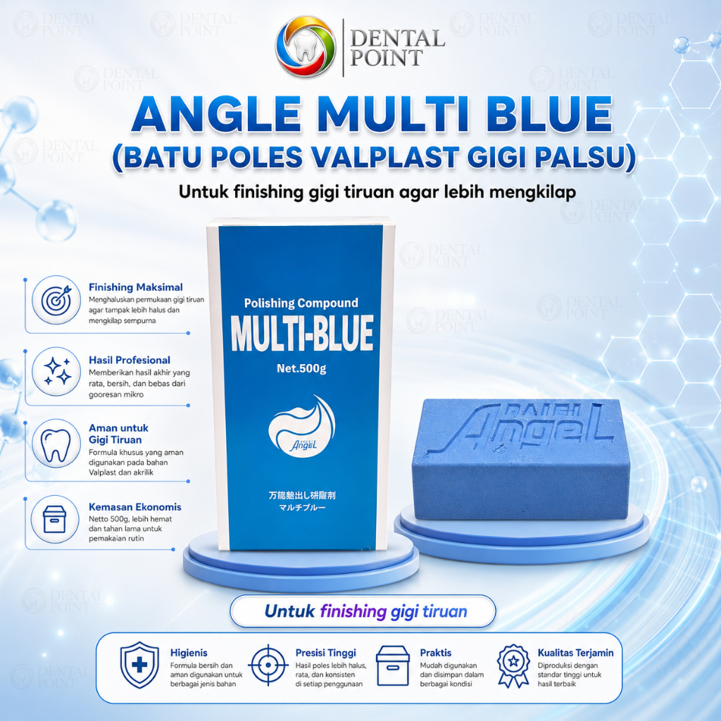 Angel Multi-Blue Batu Poles Valplast Gigi Palsu
