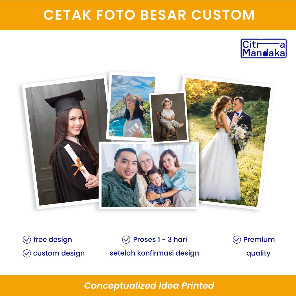 Cetak Foto 10R 12R 14R 16R 20R 30R | Kertas Luster & Albatros | Cetak Foto Besar Custom