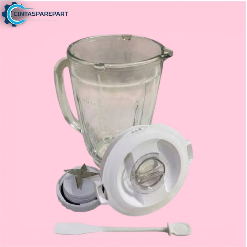 GELAS JUS BLENDER PHILIPS KACA 1 SET ORIGINAL HR2061,HR2115,HR2116