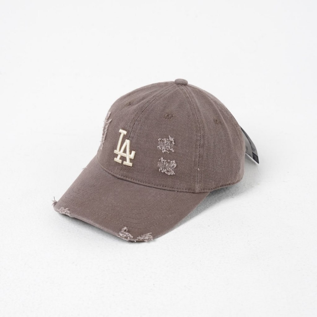 Topi MLB LA CREAM BROWN DISTRESSED CAP 100% ORIGINAL - OS ADJUST