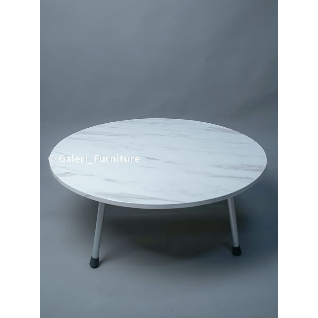 meja lipat lesehan diameter 80cm dan 100cm / 1 meter tinggi 30cm bulat dan kotak meja makan lesehan 
